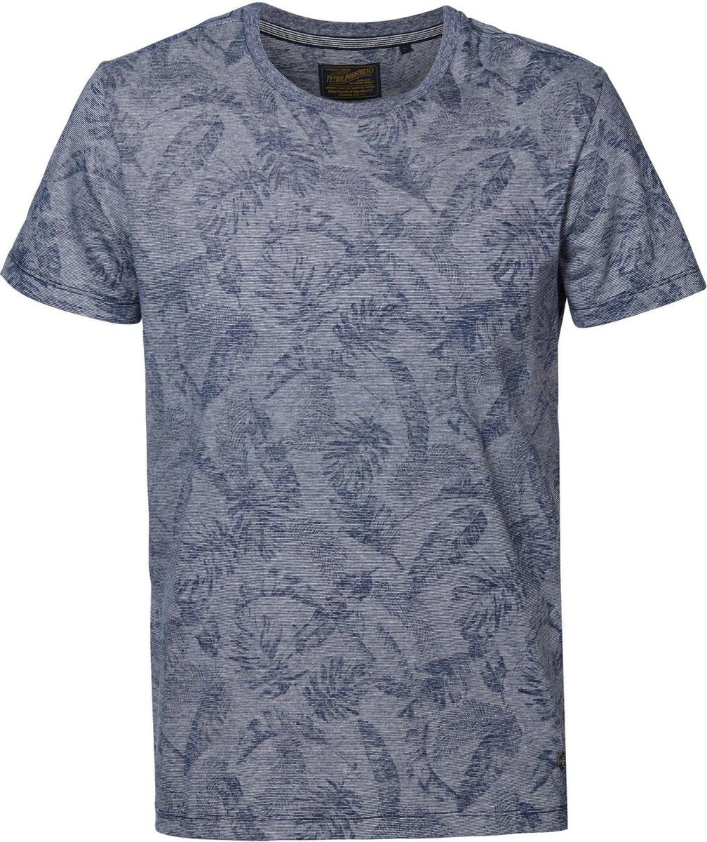 Petrol Industries - Heren Botanic t-shirt - Donker blauw - Maat S
