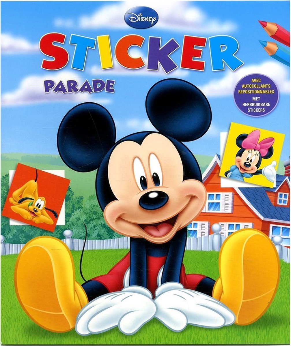 Boek - Kleur- & stickerboek - Mickey Mouse