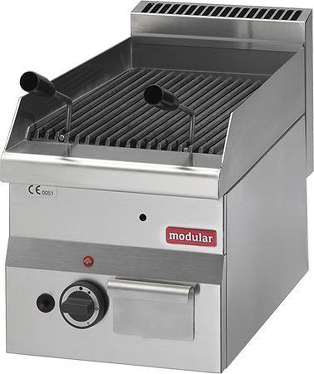 Lavasteengrill modular 600 compact gas 60x30 cm module