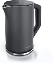Arendo - RVS waterkoker met temperatuurinstelling 40-100 graden in stappen van 5 - dubbelwandig design - 1