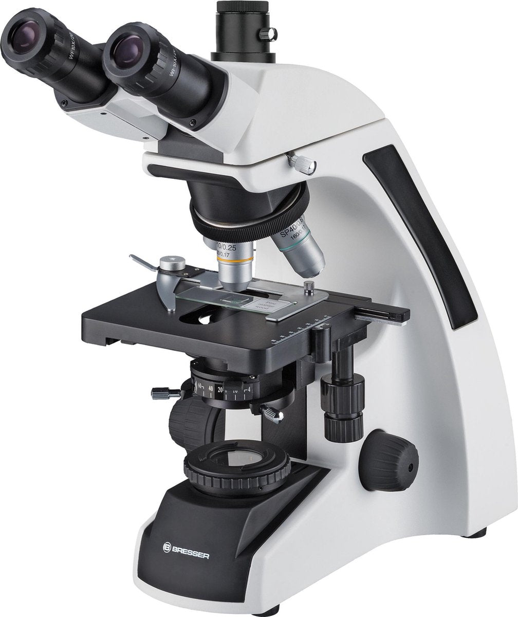 Bresser Microscoop - Science Trinoculair - 4x100x Vergroting - Met LED-verlichting en 4 Oculairen