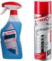 1x Olie cyclon bionet triggerspray 750ml + 1x  Cyclon Course spray met PTFE 500ml