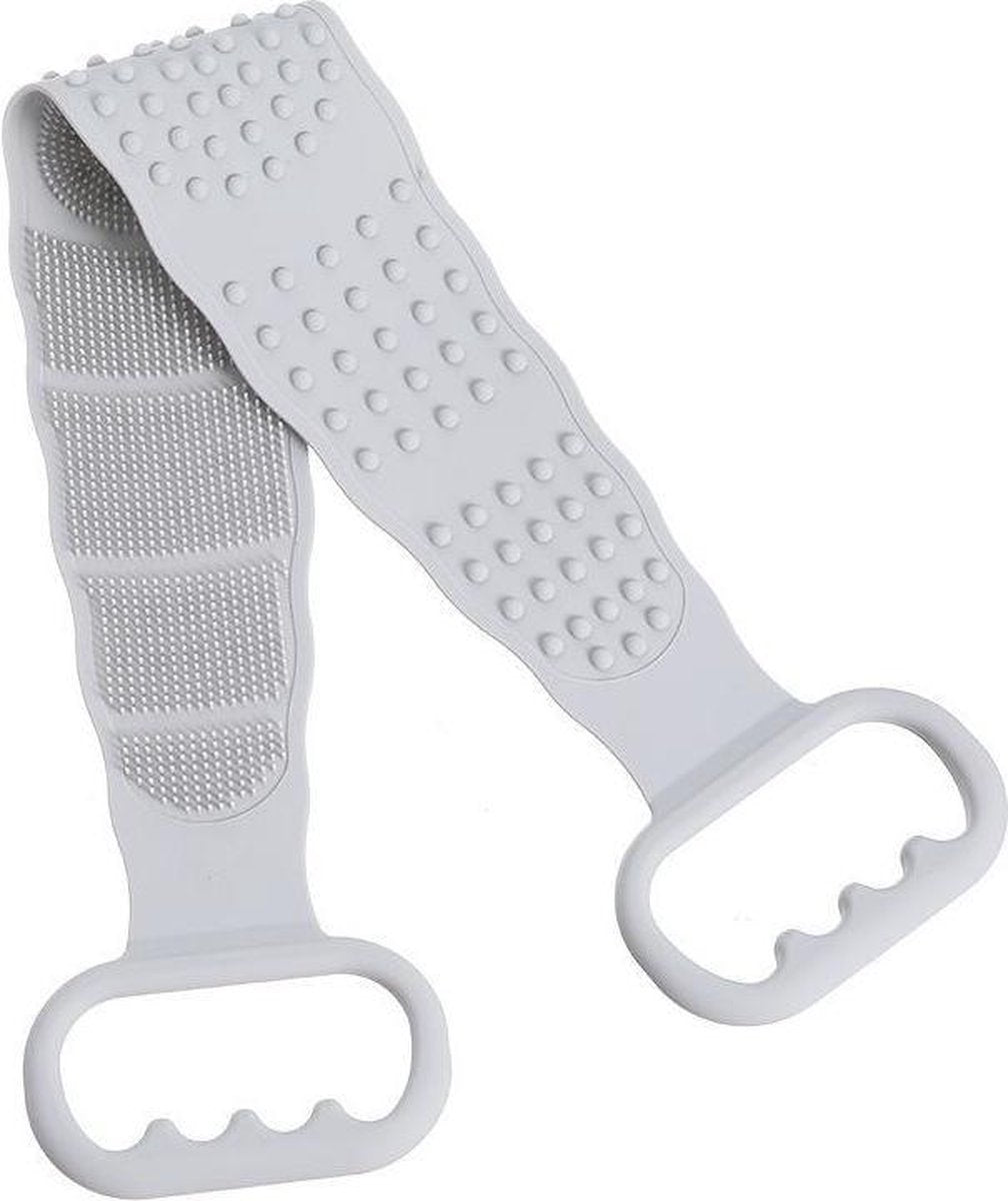 rubberen rug scrubber - lichaam scrubbed - handdoek - douche - bad - Grijs