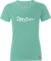 Classic .. T-Shirt Regular fit Mint w/print - Maat M - Off Side - incl. Gratis rugzak