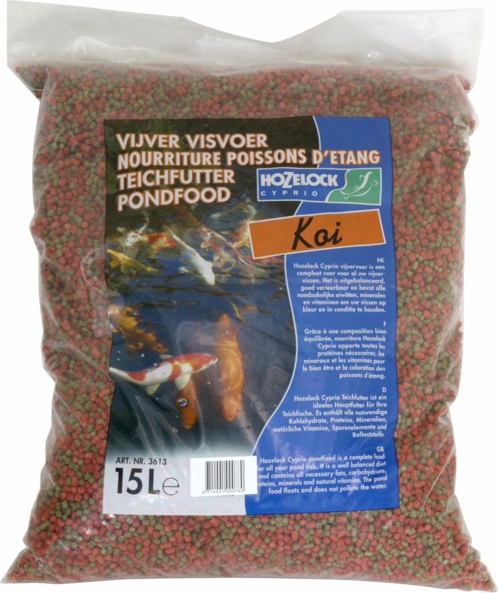 Hozelock Koi voer mix 15 liter