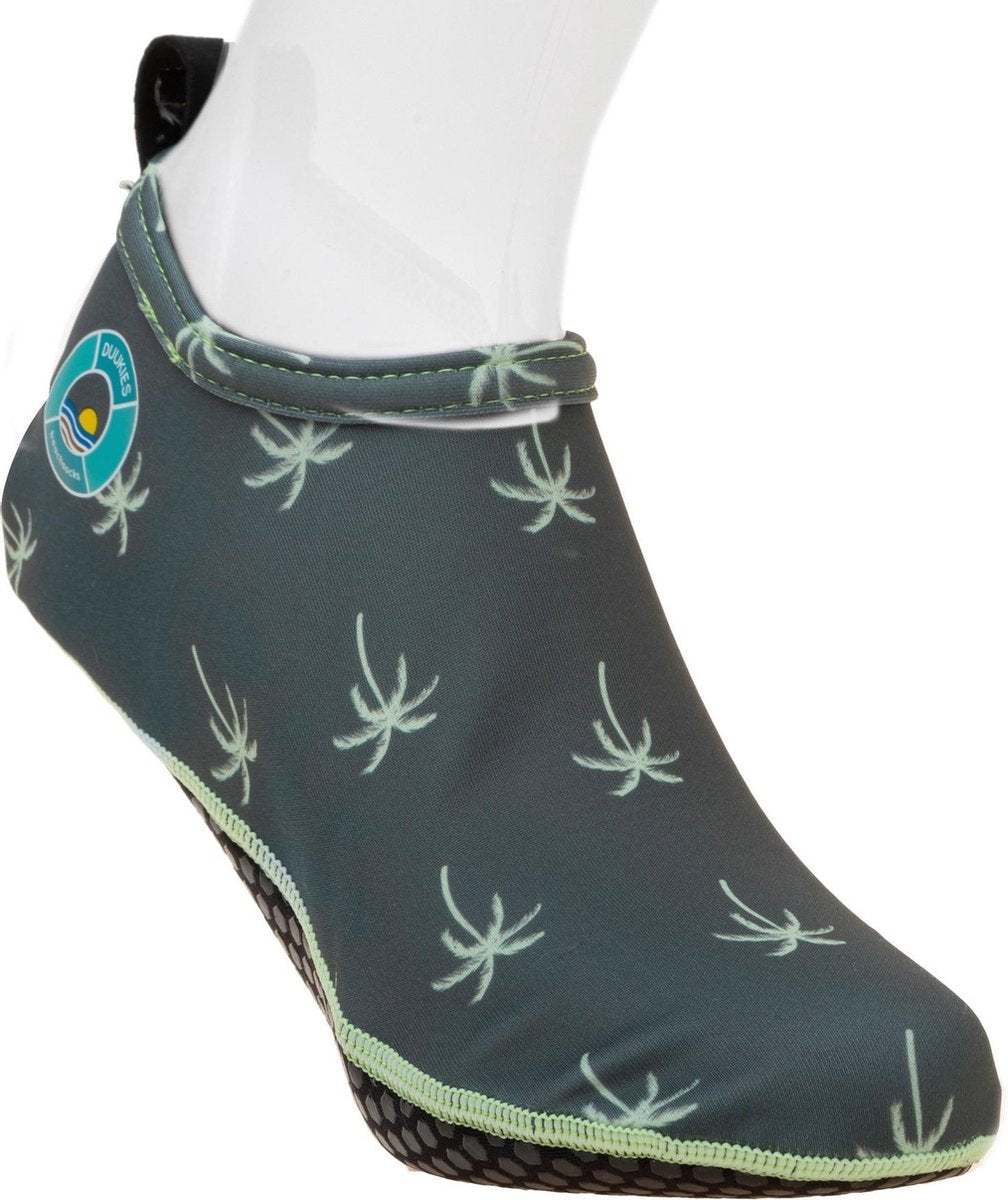 Duukies - Heren UV-strandsokken - Mens Palm Green - Donkergroen - maat 44-45EU