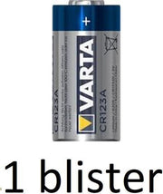 1 stuk (1 zakjes a 1 st) Varta Lithium CR123 3V minigrip