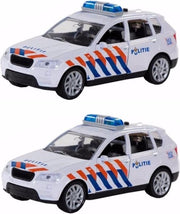Pakket van 3x stuks 112 speelgoed Politieauto met licht en geluid 12 cm - Die cats kinder speelgoed wagens
