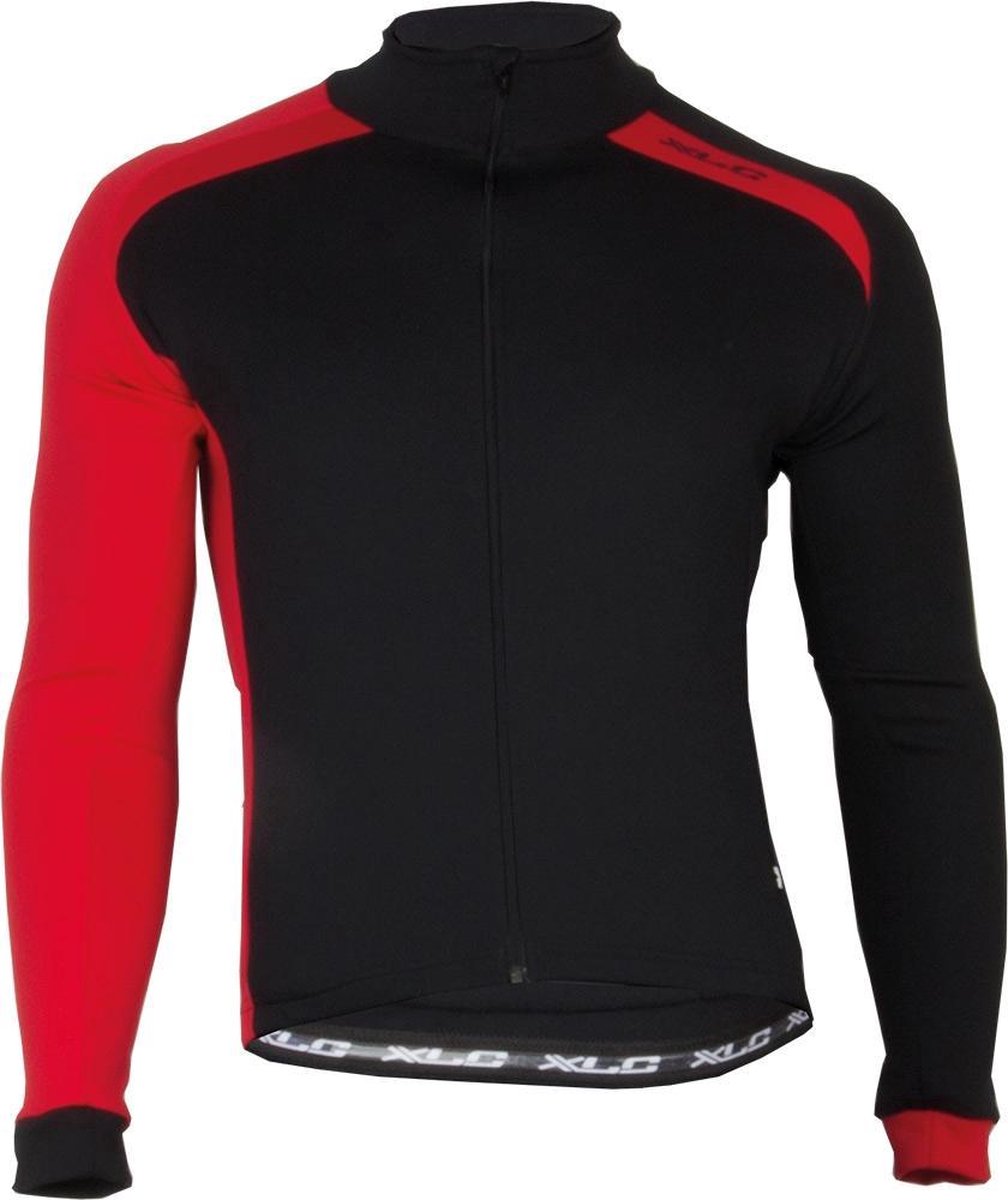 XLC Sport Shirt - Fietsshirt - Heren - Lange Mouw - Maat M - Zwart/Rood
