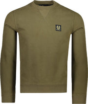 Belstaff Sweater Groen Getailleerd - Maat S - Heren - Herfst/Winter Collectie - Katoen