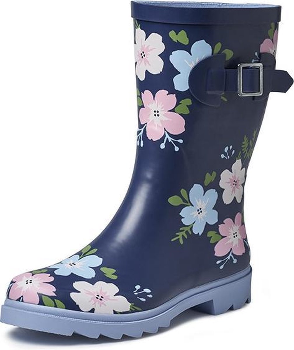 Waterdichte Lucy Dameslaars Rubber Blauw | Gevavi Boots | Maat 36