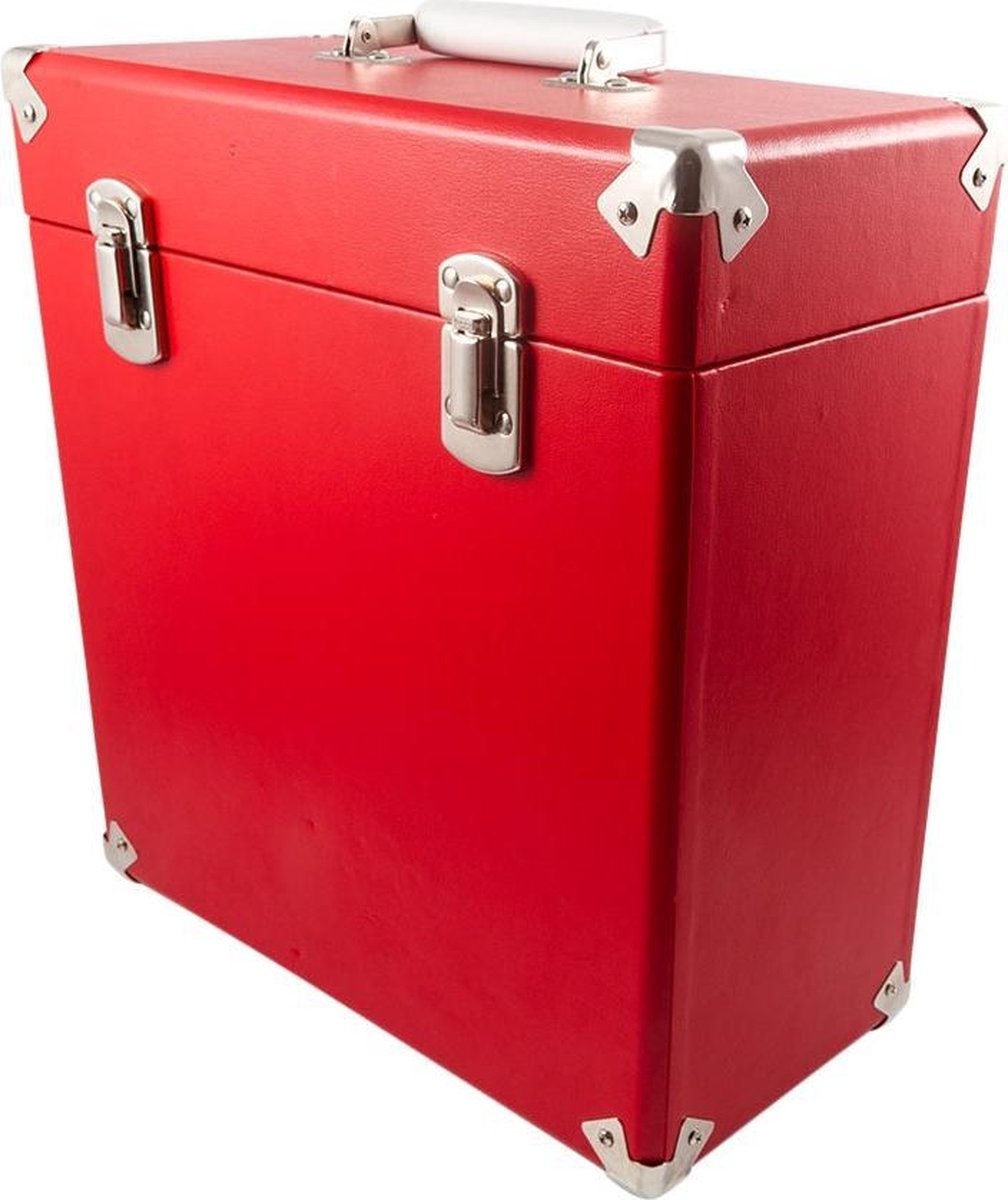 GPO CASE12RED 12'' vinyl opbergkoffer