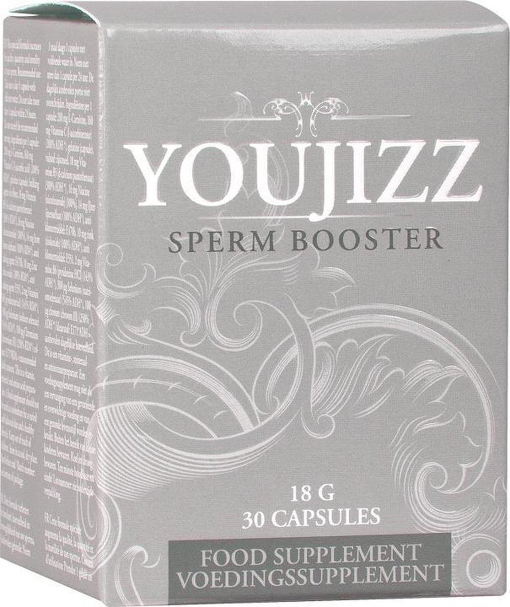 Shots Pharmquests erectie formule Youjizz Spermbooster - 30 Capsules wit