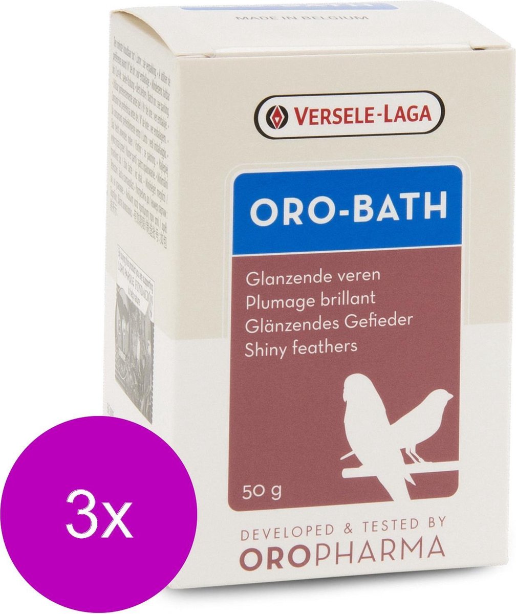 Versele-Laga Oropharma Oro-Bath Badzout - Vogelsupplement - 3 x 50 g