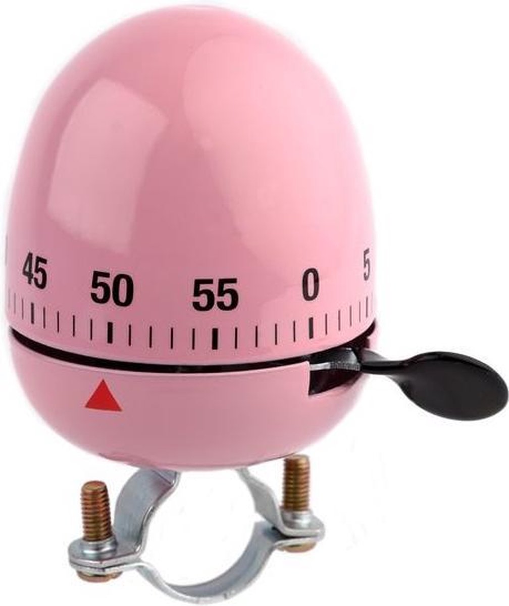 Niet Verkeerd Fietsbel Ei Kookwekker 60 Mm Roze