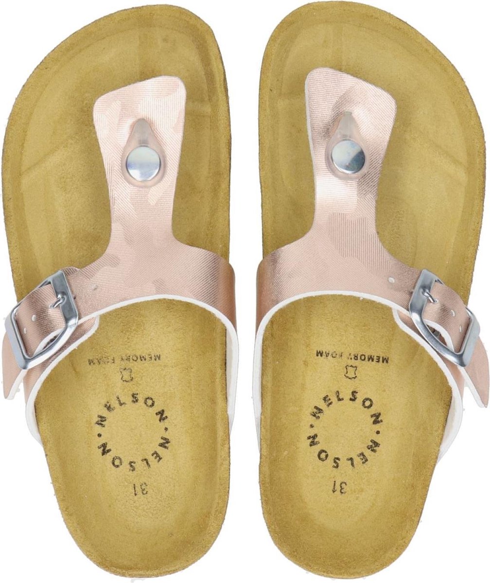 Nelson Kids meisjes slipper - Rose goud - Maat 32