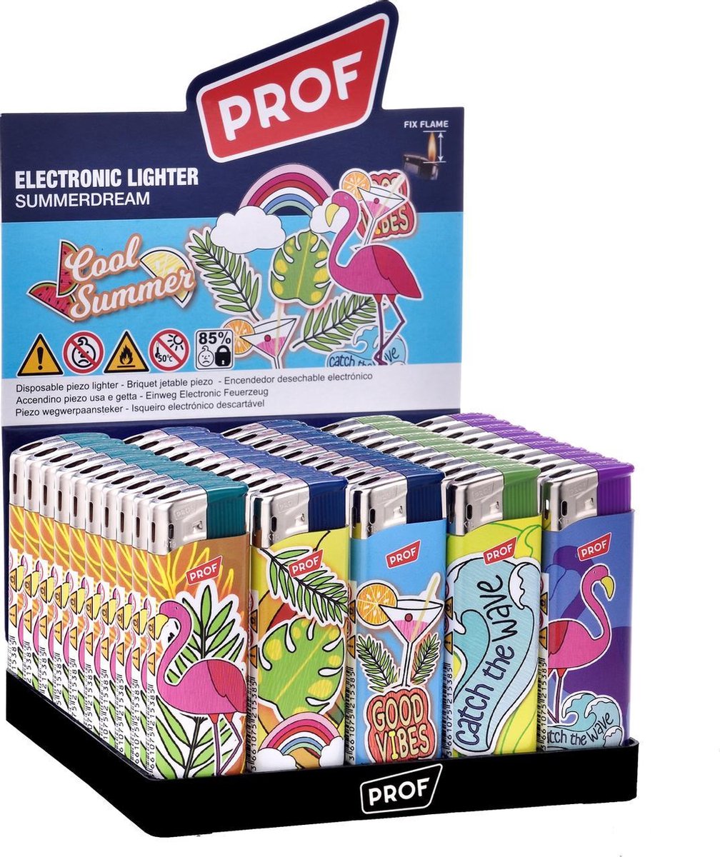 Aanstekers - Lighters - Prof - 50 stuks – Summerdream