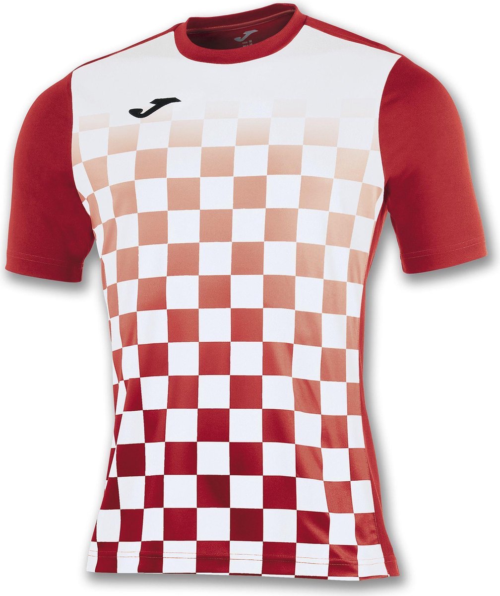 Joma Flag Shirt Korte Mouw - Wit / Rood | Maat: S