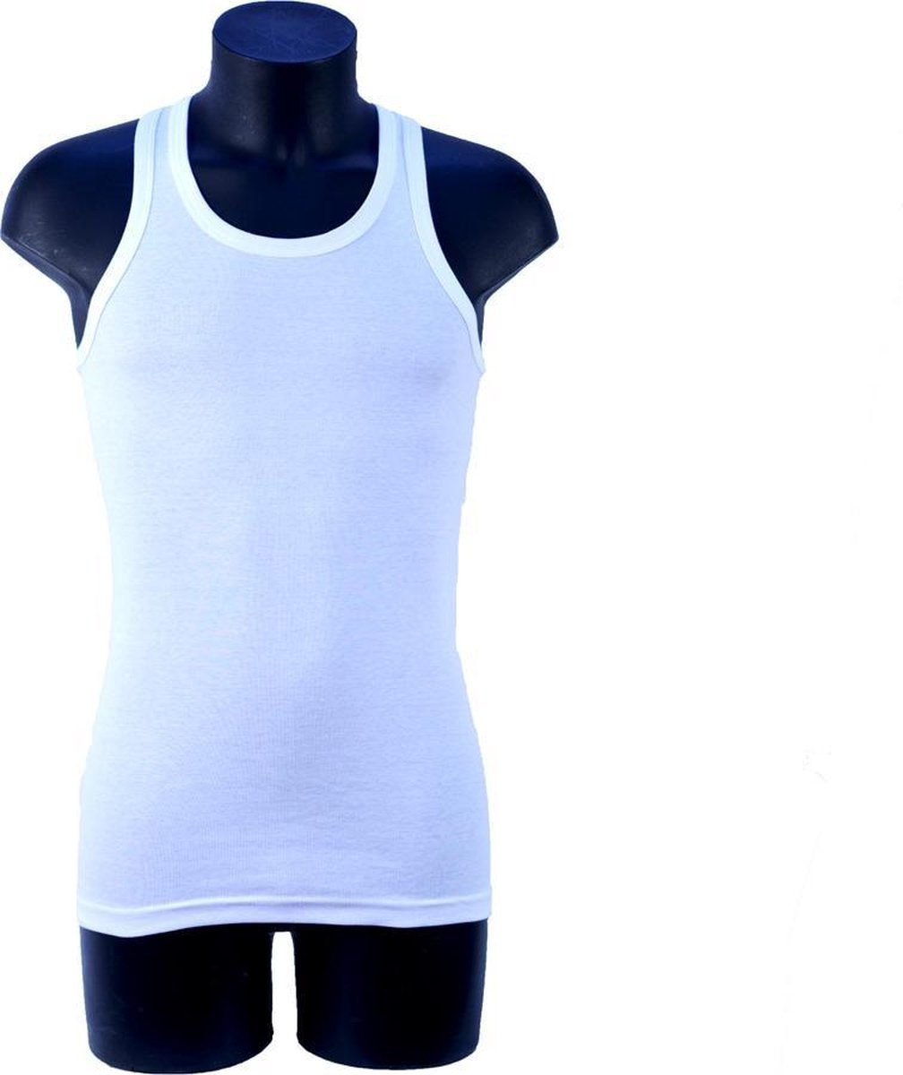 Top kwaliteit herenhemd - 100% katoen - Wit - Maat 4XL-5XL