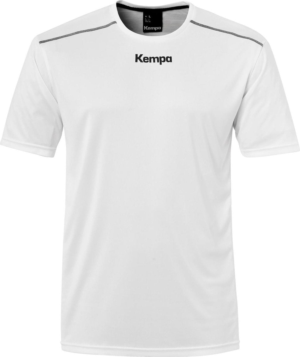 Kempa Poly  Sportshirt performance - Maat 140  - Unisex - wit
