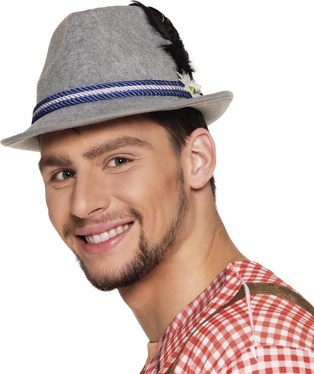 12 stuks: Hoed Oktoberfest - blauw