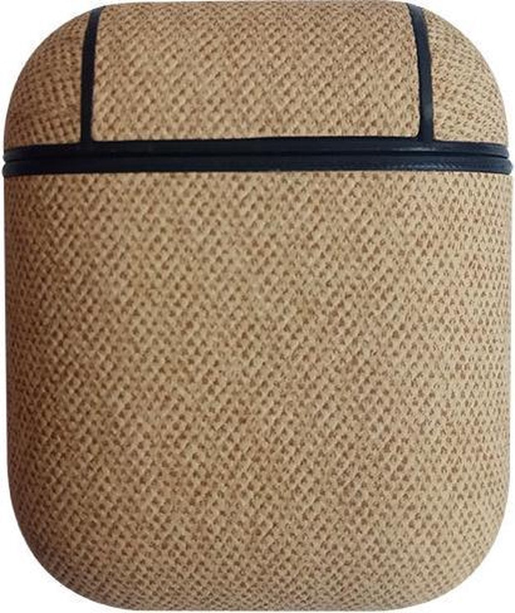 Case Hoes Voor Apple Airpods - Beschermhoes Cover - Beige