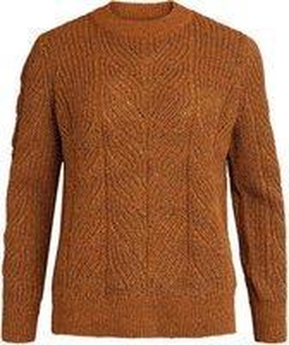Object Dames 23031506 NOVA STELLA GLITTER KNIT PULLOVER SC ChipmunkGebreide truien - Maat S