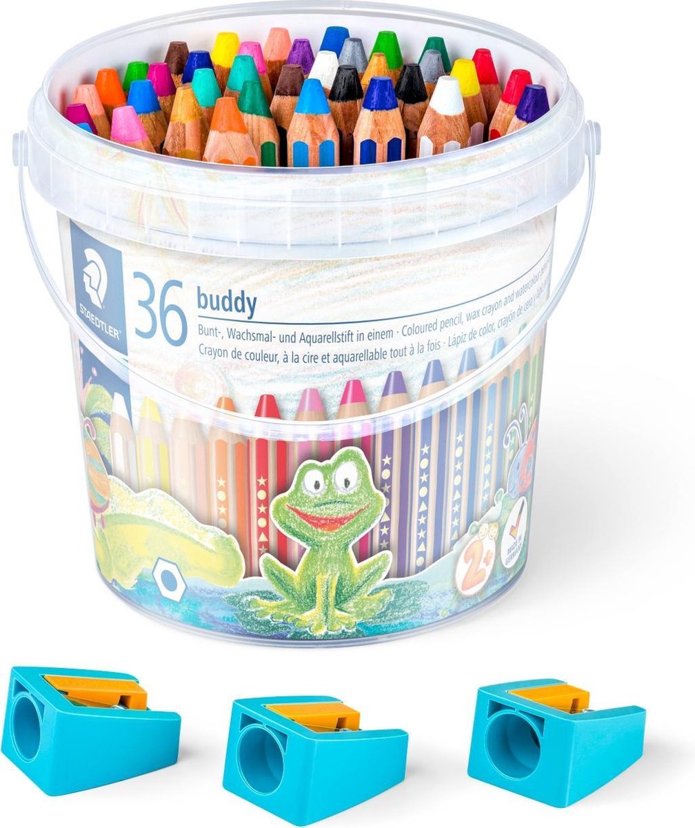 buddy 3-in-1 kleurpotlood - class pack 36 st