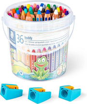 buddy 3-in-1 kleurpotlood - class pack 36 st