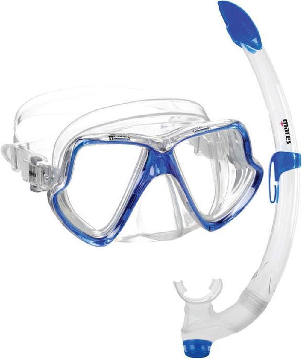 Mares Wahoo snorkelset blauw