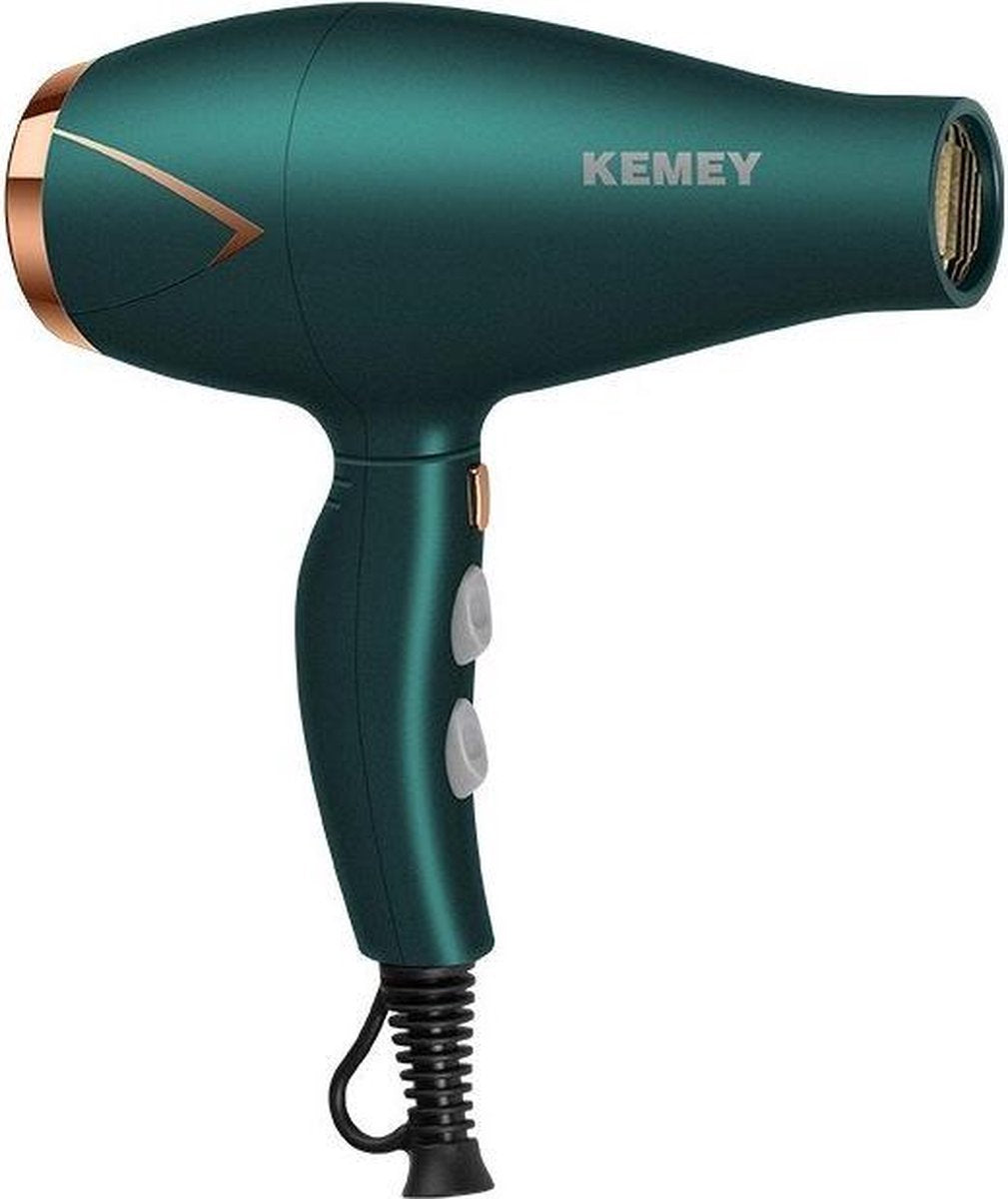 Kemey Föhn - Professionele Haardroger - 3500W - 2 in 1 - Temperatuur Configuratie - Met Mondstuk