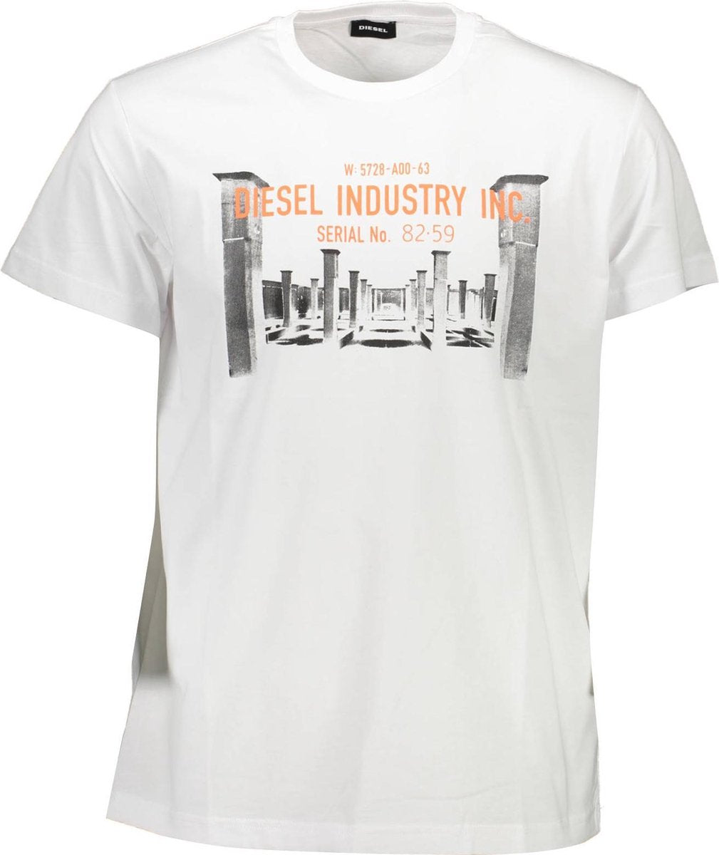 Diesel T-shirt Wit 2XL Heren