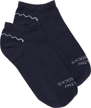 Healthy Seas Socks - donkerblauwe sneaker sok van visnetten - Conger - maat 36/40