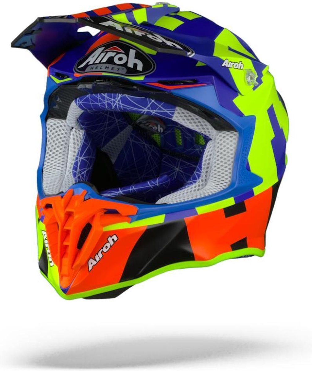 Airoh Twist 2.0 Frame Azure Matt Motocross Crosshelm - Motorhelm - Maat L