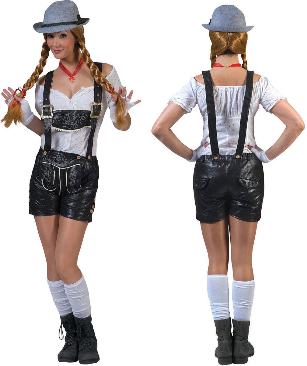 Zwart sexy Beiers kostuum voor vrouwen - Verkleedkleding - Small
