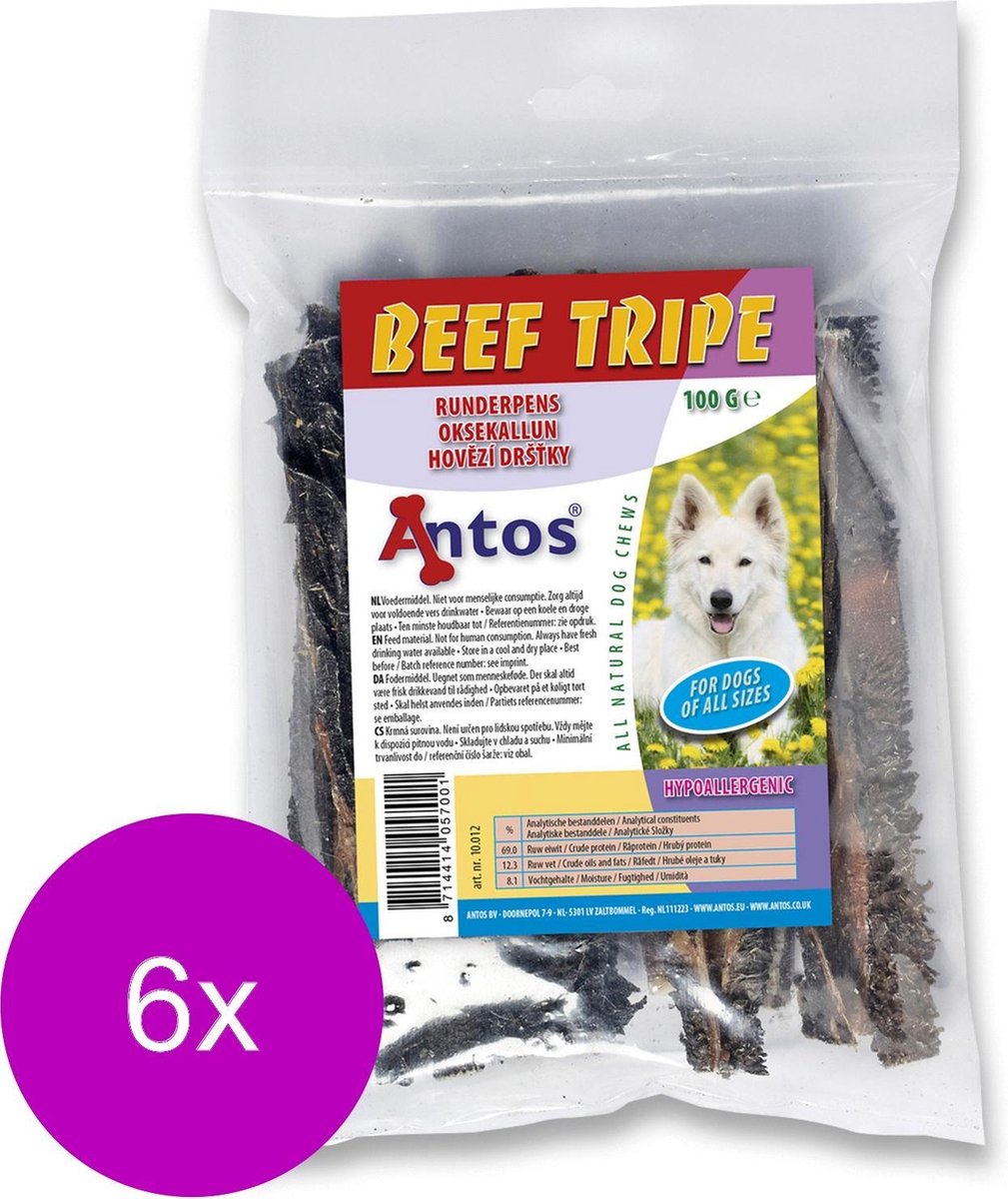 Antos Pensstaafjes 15 cm - Hondensnacks - 6 x 100 g