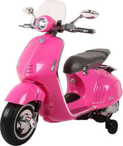 Elektrische Kinderscooter Vespa 946 Primavera GTS Roze 12V met Windscherm en Lederen zitting