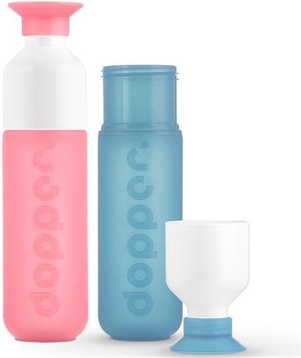 Dopper Drinkfles - Pink en Lagoon - duo set 2 kleuren