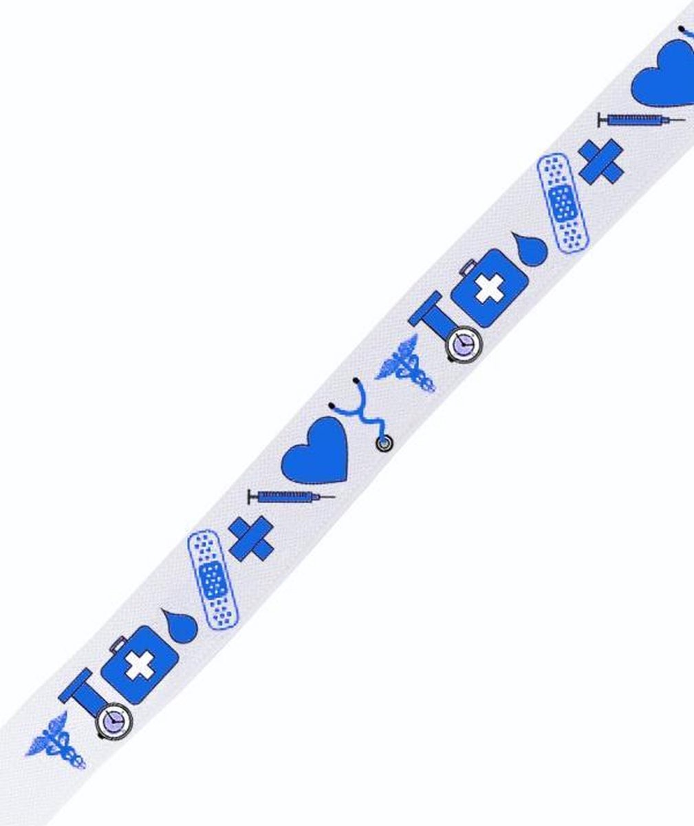 Stuwband Medische Symbolen Blauw