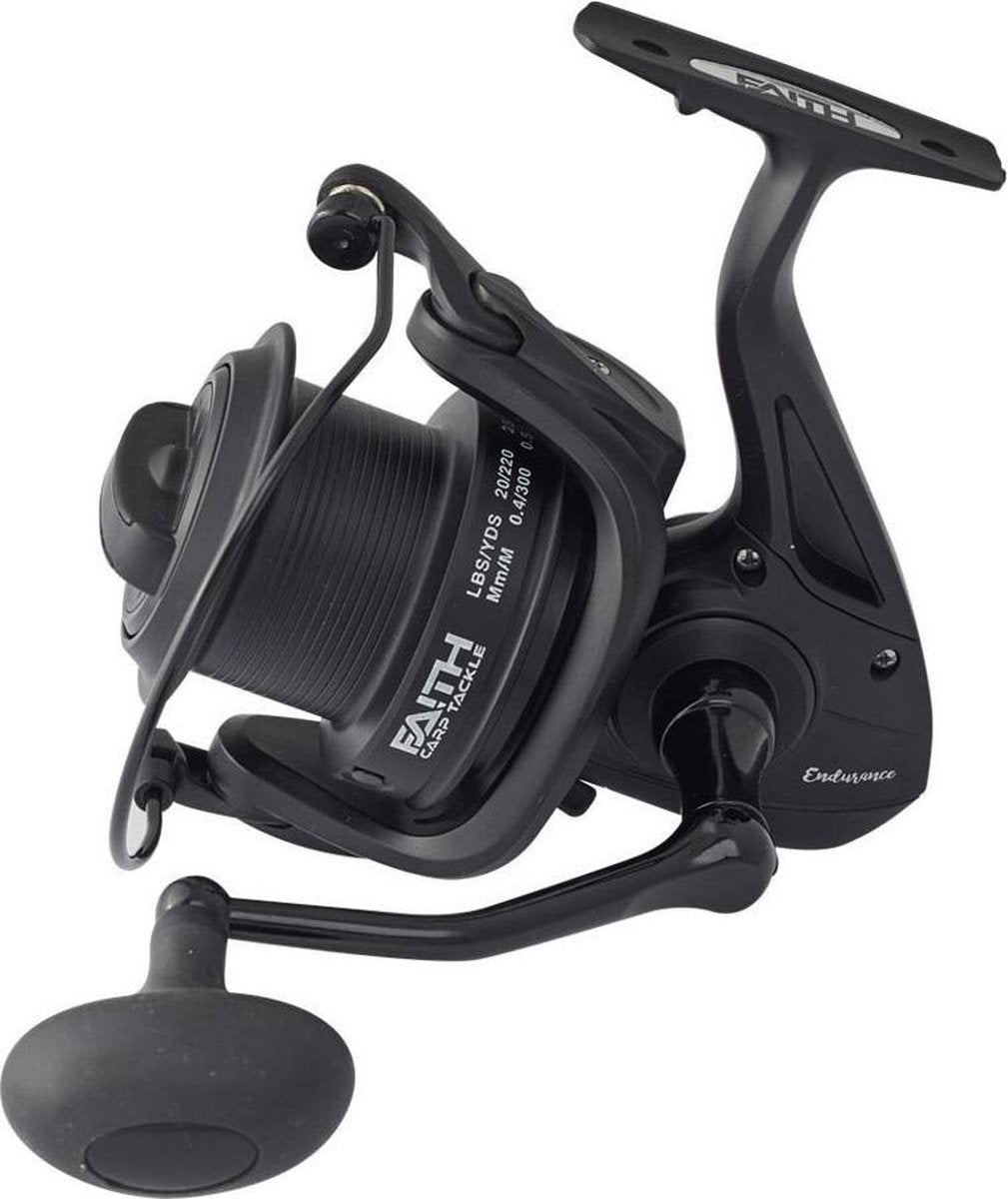 Faith Endurance 8000 Spod Reel - Big Pit Molen - Zwart - 690 gr - 4.6:1 lagers - Zwart