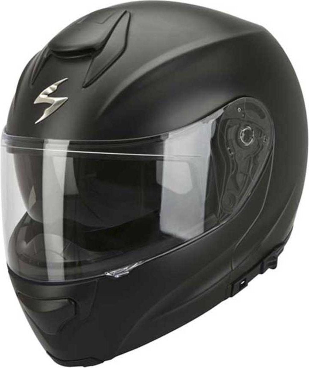 Scorpion EXO-3000 Air Solid Matte ZwartSysteemhelm - Motorhelm - Maat S