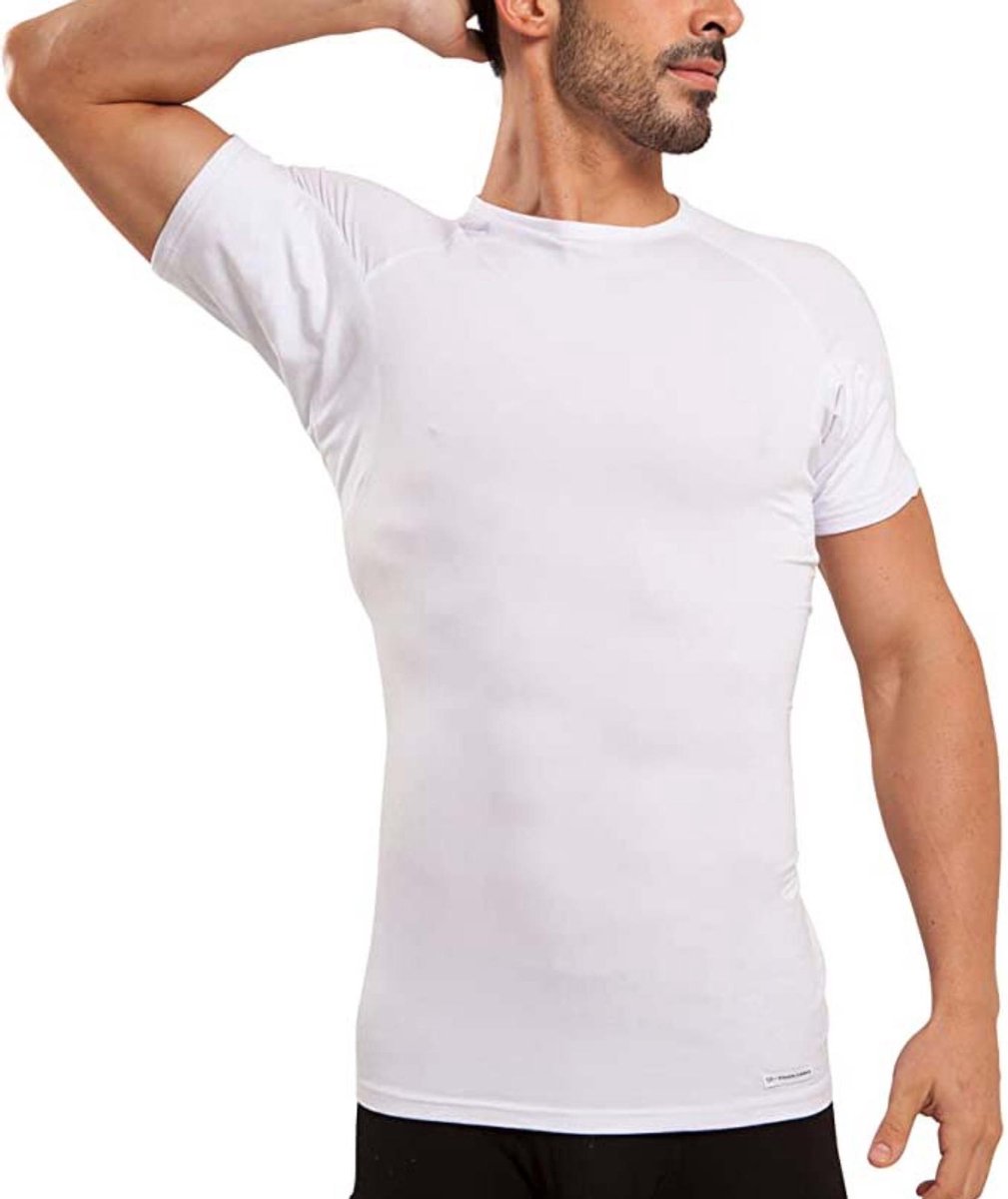 Krexs - Anti Zweet Shirt – Okselpads – Anti Transpirant - Wit - Mannen