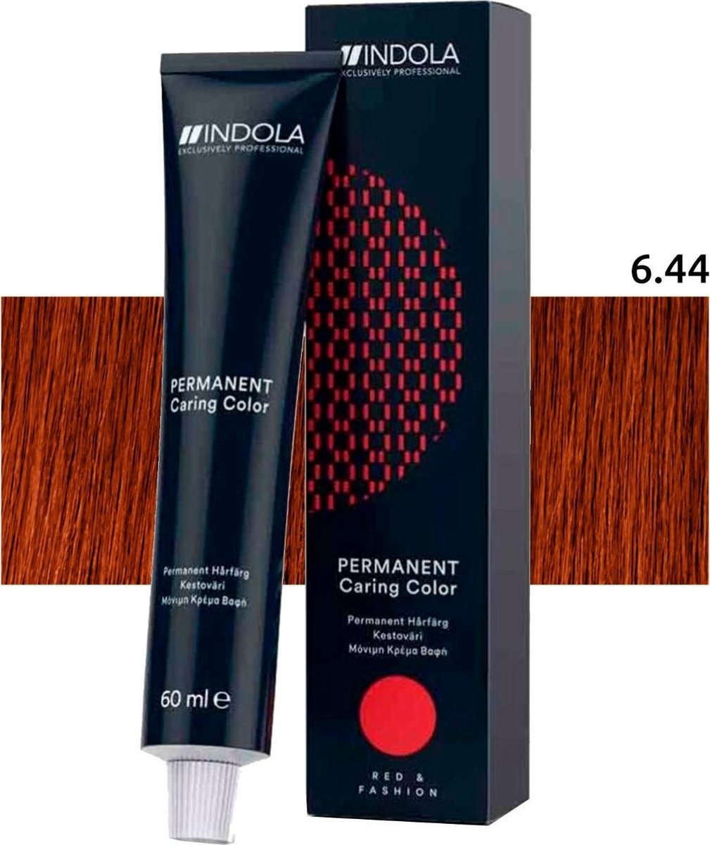 Indola Haarverf Profession Color Permanent Caring Color 6.44