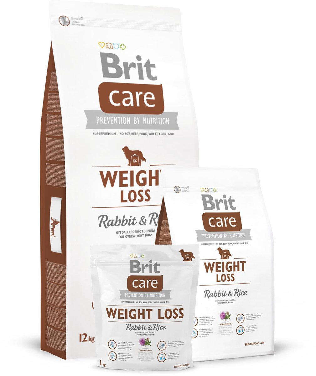 Brit Care Weight Loss Rabbit & Rice 3 kg hypo-allergeen