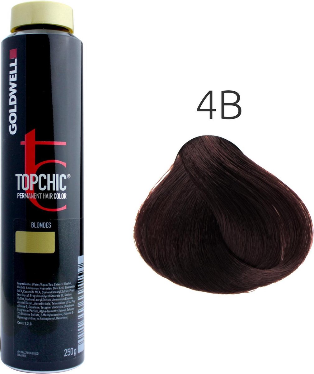 Goldwell - Topchic Depot Bus - 4-B Havana Bruin - 250 ml