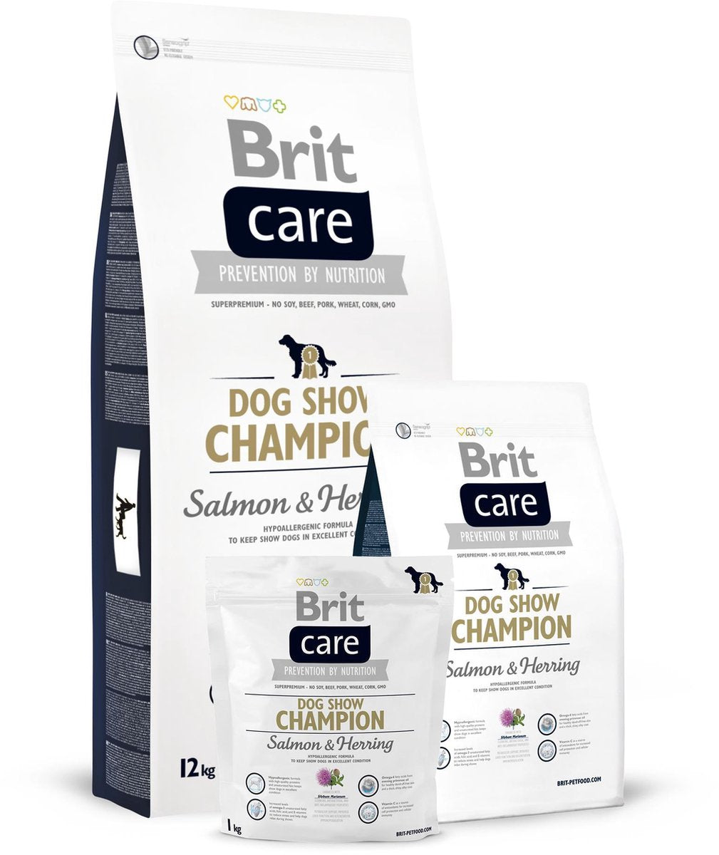 Brit Care Dog Show Champion Salmon & Herring 3 kg hypo allergeen