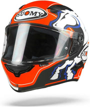 Suomy Speedstar Zerofour Mat Rood Wit Zwart Integraalhelm - Motorhelm - Maat S