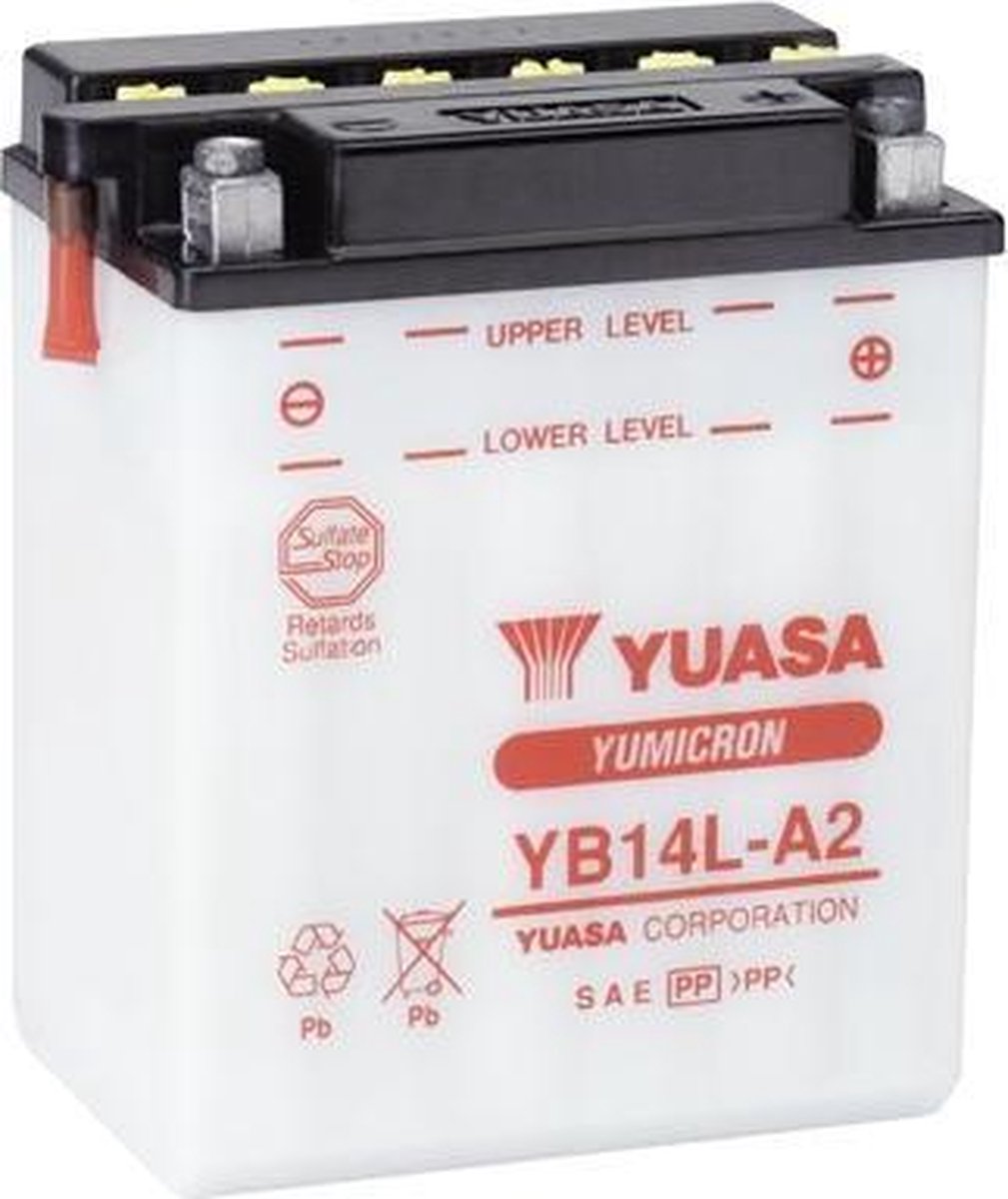 Yuasa Yb14L-A2 Accu 12V 14Ah 134X89X166X166 (Excl. 0