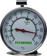 Ecosavers Koelkast Thermometer voor koelkast en vriezer | Helpt de juiste temperatuursinstelling te krijgen