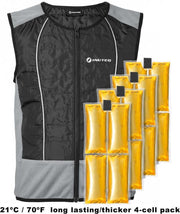 Inuteq Inuteq Compleet BodyCool Hybrid PCM + H2O Koelvest - Maat: M - Kleur: Zwart Maat: M -Zwart - 21C / 4 Cell